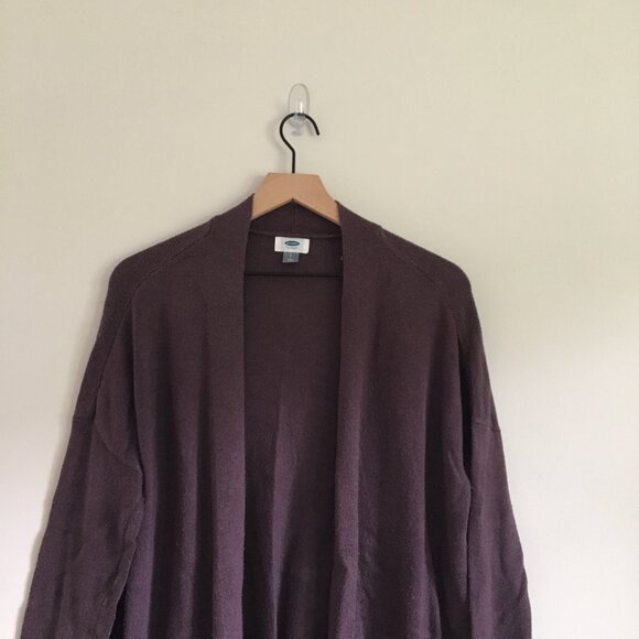 OLD NAVY | plum colored open front knit cardigan - Picture 2 of 8